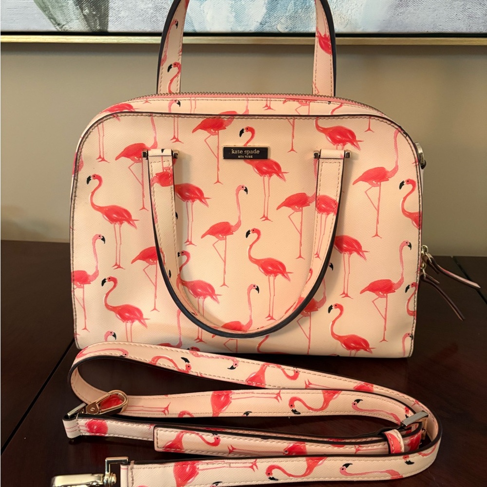 Kate Spade Pink Flamingo Handbag - Picture 7 of 12